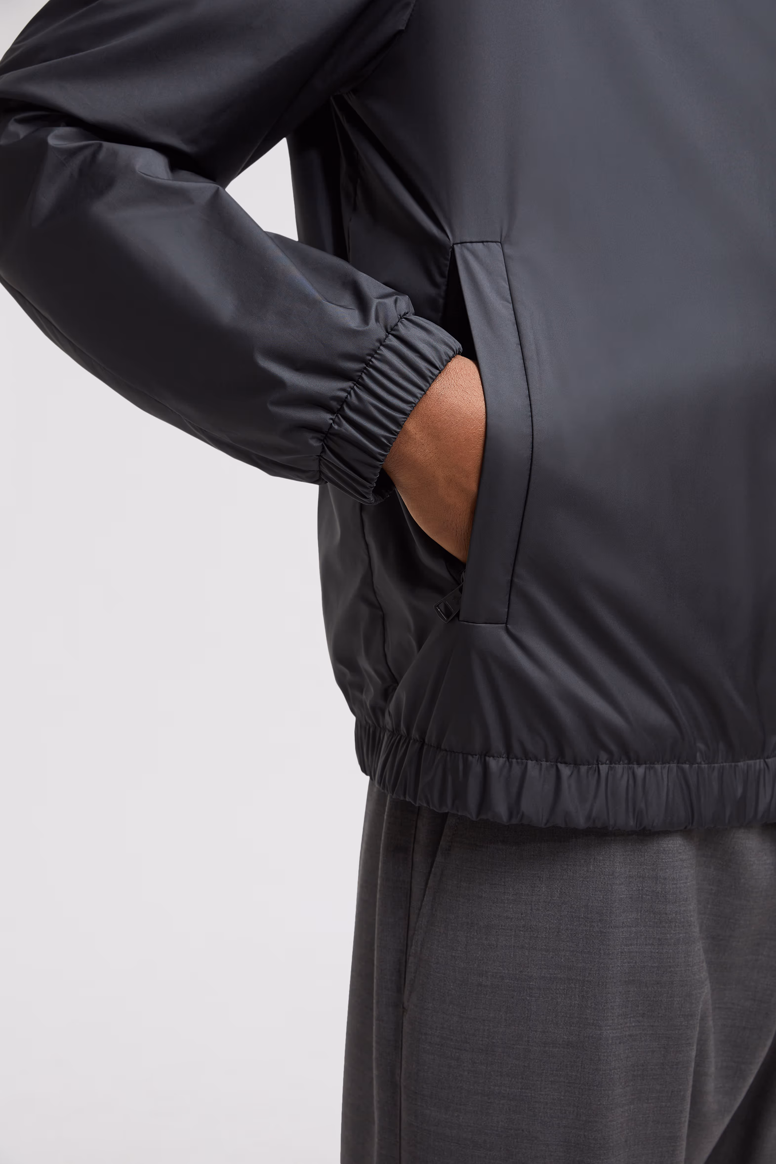 Domene Hooded Windbreaker Men Black Moncler 8